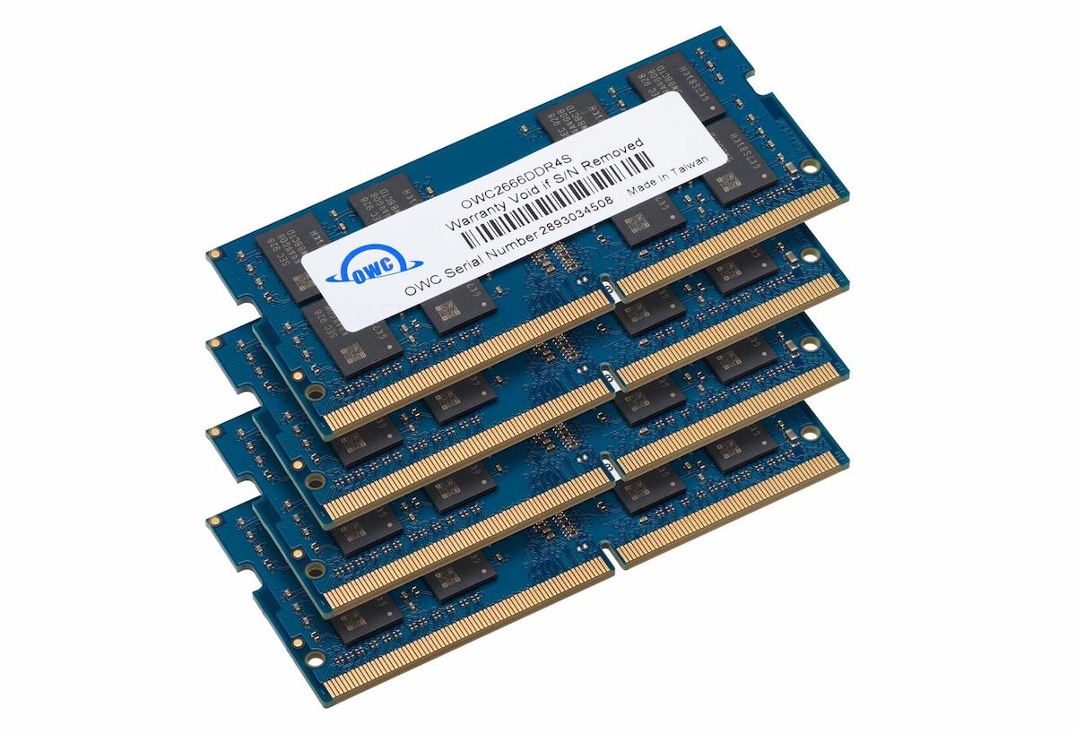 OWC 64GB (16GB x 4) PC4-21300 DDR4 2666MHz SODIMM 260-Pin ram memory upgrade OWC 64GB (16GB x 4) PC4-21300 DDR4 2666MHz SODIMM 260-Pin ram memory upgrade